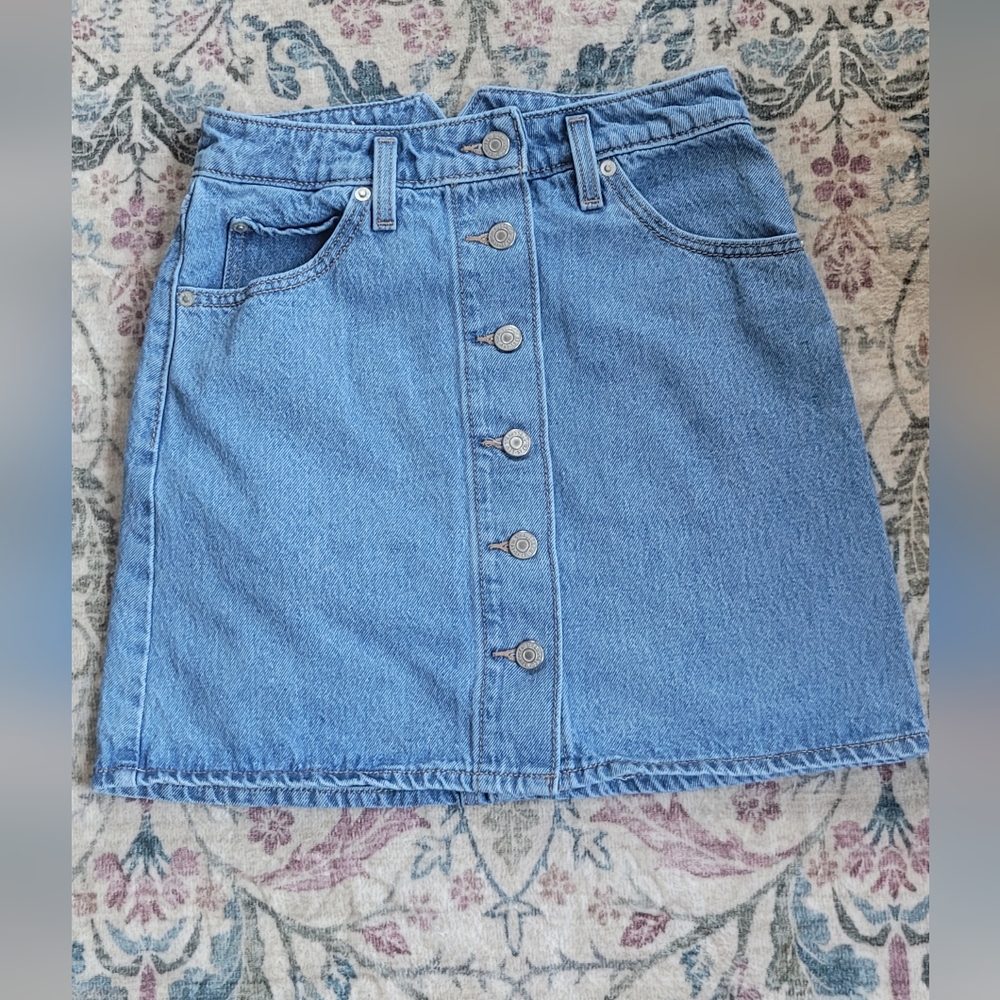 Levi's Blue Denim Mini Skirt